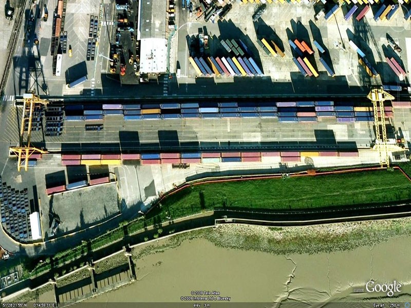 Container Port (Crane Detection Scheme- Aerial View)