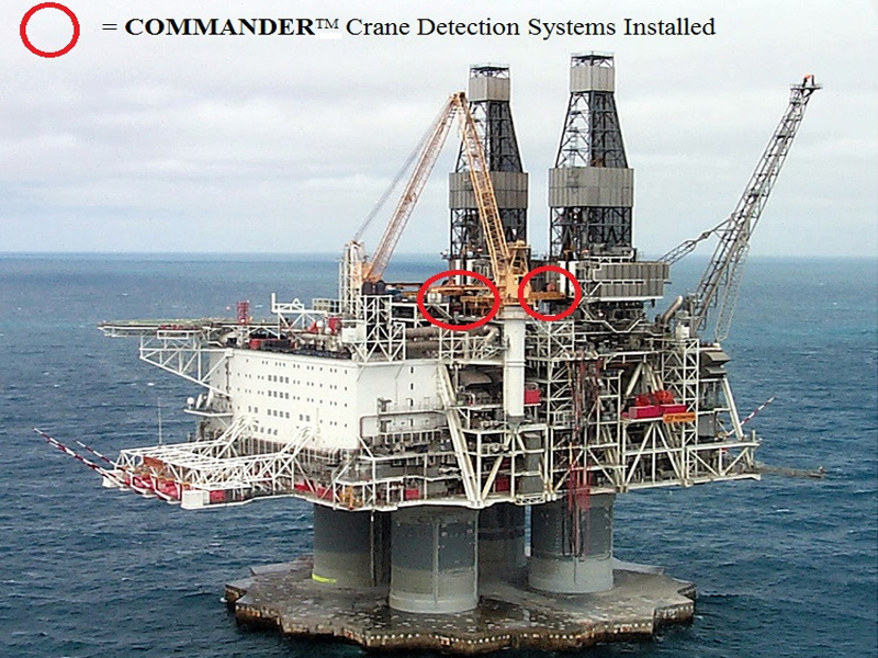 Hibernia Oil/Gas Exploration Rig (Crane Detection Scheme)