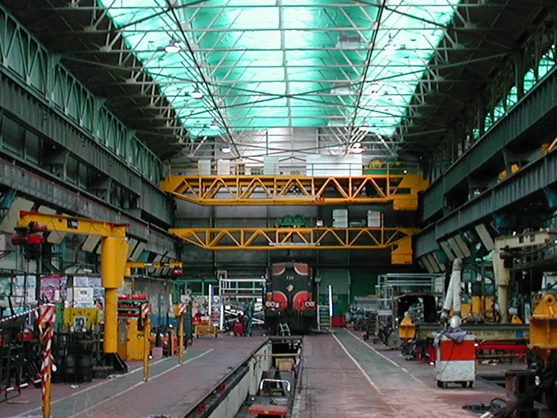 Locomotive Repair Workshops (TruTandemTM Remote Crane Control, Inverter Drives & Crane Detection)