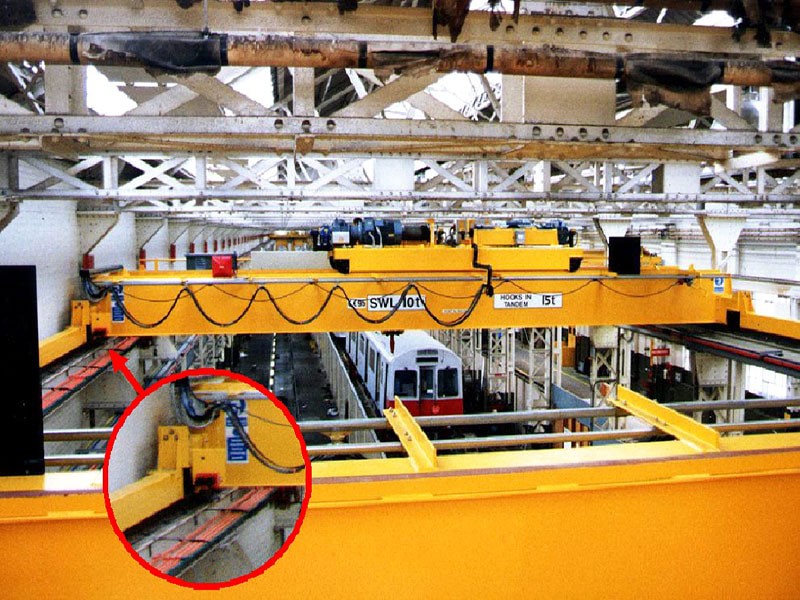 London Underground Carriage Repair Workshops with (TruTandemTM Remote Crane Control & Crane Detection)