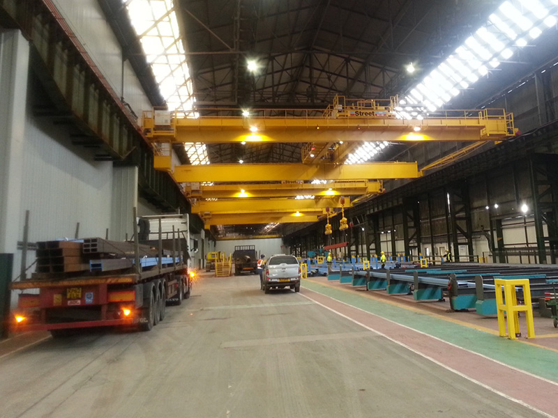 Steel Distribution Warehouse (XBData & Remote Crane Control)